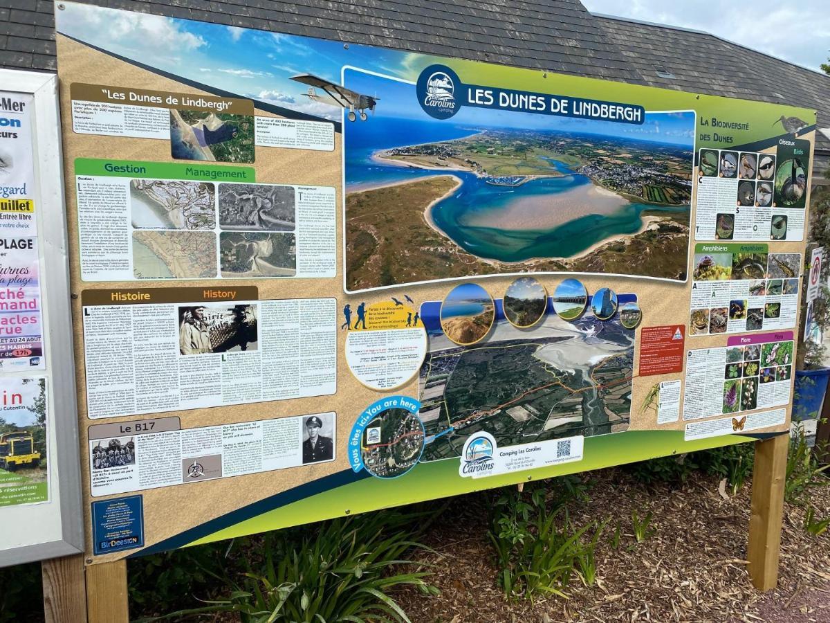 Camping Les Carolins Saint-Lo-d'Ourville Eksteriør bilde